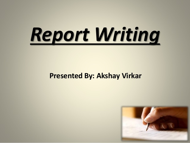 Effective report writing