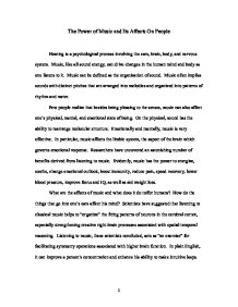 Essay about music