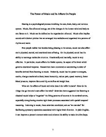 Essay about music