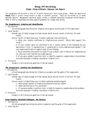 Microbiology lab report