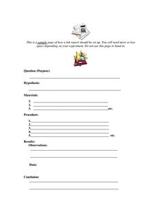 Middle school science lab report