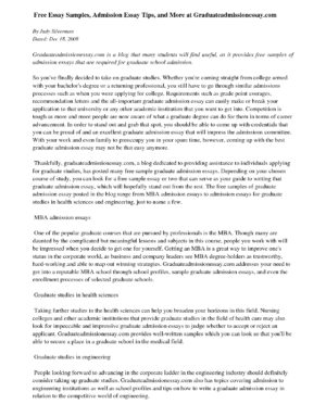 Personal essays for medical school