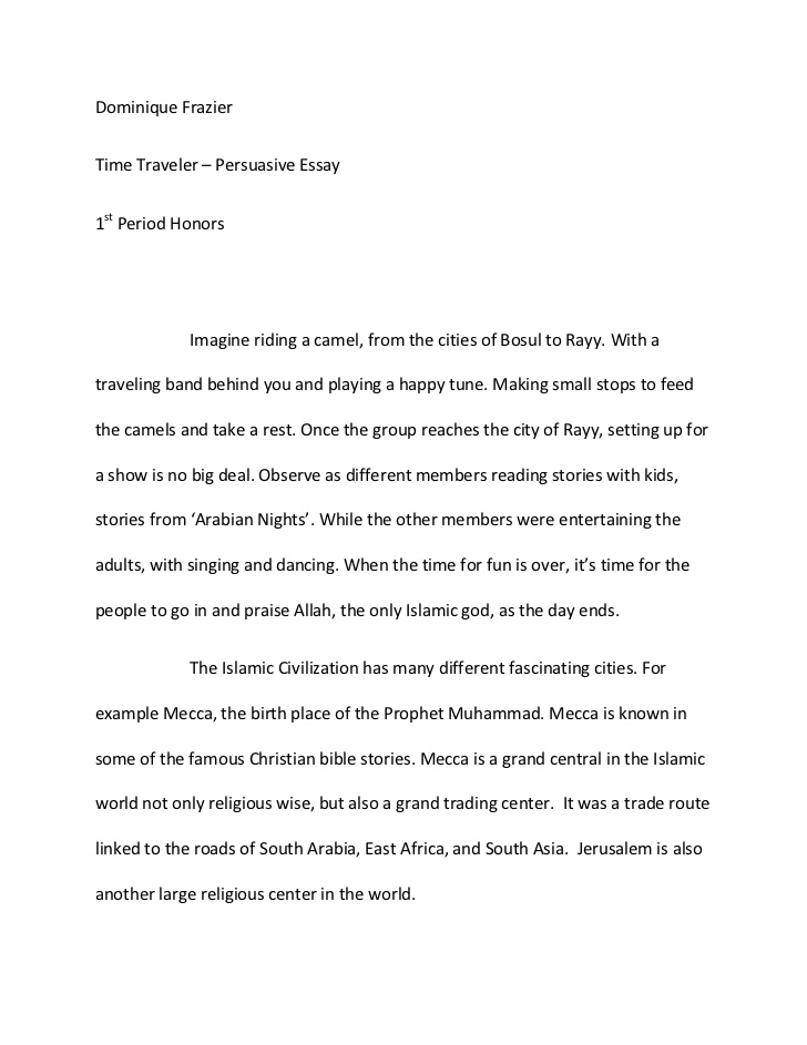 Persuasive essays writing