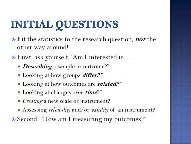 Questions for statistics project