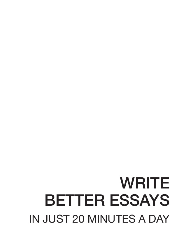 Writing better essays